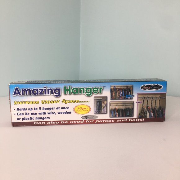 Closet Hangers Increase Space Clothes Organizer Storage Purses Belts - Picture 5 of 16